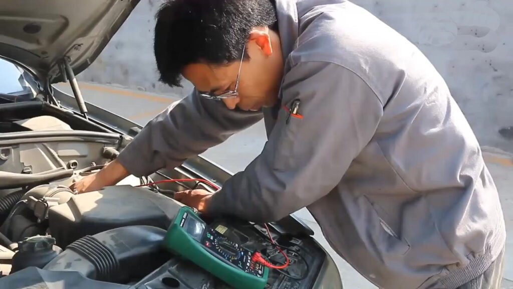 ASE-certified master technicians performing multi-point inspection with precision diagnostics tools at facility